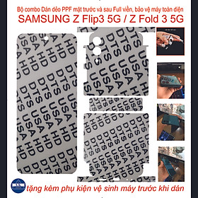 Bộ combo dán dẻo PPF trước và sau dành cho Samsung Z Flip 3 5G /Z Fold 3 5G Bảo vệ máy toàn diện