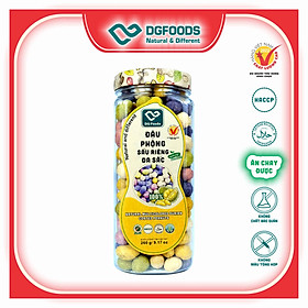 Hình ảnh Đậu Phộng Sầu Riêng đa sắc DGfoods 250g/ Natural multicolored durian coated peanuts/ HVNCLC, Haccp, Halal, Ăn chay, Ăn kiêng, Đặc sản Cần Thơ