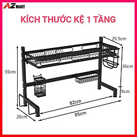 Kệ Úp Chén Giá Úp Bát - Kệ Úp Bát Đĩa Đặt Trên Bồn Rửa Cao Cấp