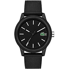 Lacoste Men's TR90 Quartz Watch with Rubber Strap, Black, 20 (Model: 2010986)
