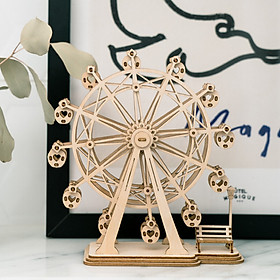 Mô hình nhà búp bê Robotime TG401 - Mô hình Vòng Đu Quay Ferris Wheel