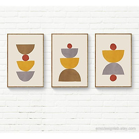 Mua Tranh treo tường | Bộ 3 tranh Kitchen Printable Wall Art  MidCentury Kitchen Prints