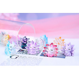 Mô Hình Chú Cáo Nhỏ Mini Nhiều Màu Trang Trí Decor Tiểu Cảnh Xe Hơi_ Hàng chính hãng