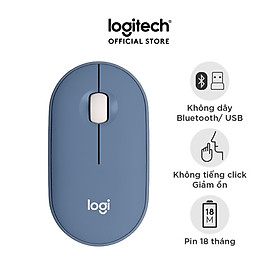 Chuột Bluetooth Silent Logitech Pebble M350 - Hàng chính hãng