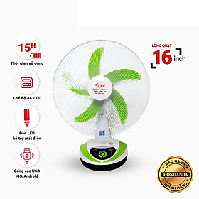 Mua Quạt Sạc Tích Điện Honjianda HJD-FL316 loại 2 bình - Hàng Chính Hãng