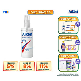 Xịt Diệt Khuẩn Tay Aiken 60ml