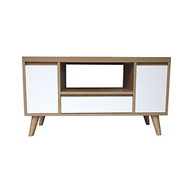 Kệ Tivi Gỗ MDF Phủ Melamine Màu Vàng Cánh Trắng ViVa Đẹp Gía Rẻ