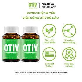 Combo 2 Hộp 60v - Viên Uống Bổ Não OTIV Ecogreen Giảm Đau Đầu Mất Ngủ, Tăng Trí Nhớ