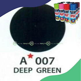 Mua BH 3 năm cho sp 1 Chai Sơn xịt 007 đặc biệt xanh lá đậm đảm bảo tuổi thọ và hiệu quả sử dụng lâu dài chất