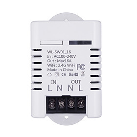 Mua Công tắc Wifi thông minh hẹn giờ bật/tắt trong nhà công suất lớn WL-SW01-16 cao cấp (Tặng quạt nhựa mini cắm cổng USB-GIAO NGẪU NHIÊN)