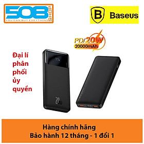 Pin sạc dự phòng Baseus Bipow Digital Display Power Bank 20000mAh ( 15W/20W, USB*2+Type C , LED Display, 2 Way Fast charge ) - Hàng chính hãng