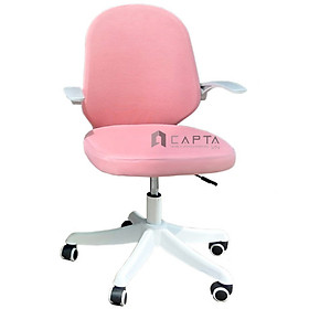 Mua Ghế xoay học sinh học bài chống gù màu hồng CE1016-M Nội thất Capta Ghế nữ học sinh bảo vệ cột sống tay nâng hạ độ cao chân bánh xe Girls’ study chair