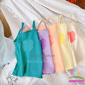 Combo 2 áo dây cho bé gái áo hai dây cho bé thun cotton SG loại đẹp co giãn mềm mịn 10-25kg