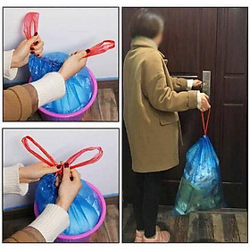 Túi đựng rác có quai xách/Túi rác có dây rút bảo đảm vệ sinh