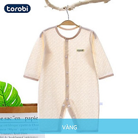 Body Dài Tay, Bodysuit Pure Cotton Mềm Mại, Thoáng Khí, Thoải Mái Mặc Điều Hòa | 1-12 Tháng | Torobi