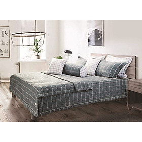 Bộ chăn ga gối cotton lụa cao cấp thoáng mát TP242