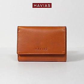 Ví Gấp Heart3 Mini Handcrafted Wallet HAVIAS - Nâu
