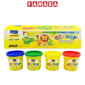 Hộp 4 Màu Bột Nặn Clever Dough 56g - Colokit MD-C009