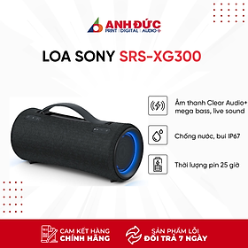 Loa Bluetooth Sony SRS-XG300 (Pin 25h, IP67, Bluetooth 5.2) - Hàng Chính Hãng