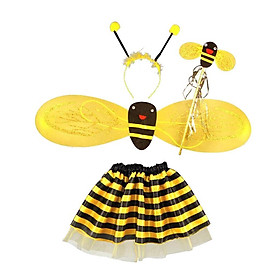4Pc Bumble  Girls  Halloween Fancy Dress Party Costume