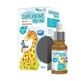 SUPERBONE D3+K2 - BỔ SUNG VITAMIN D3, K2 - TĂNG HẤP THỤ CANXI