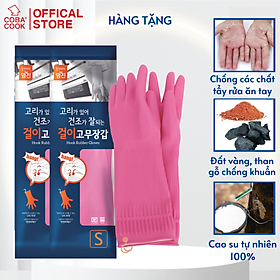 Mua  HÀNG TẶNG  Bộ 2 Đôi Găng Tay Cao Su Có Móc Treo Size S-31cm