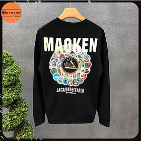 Áo sweater nam dáng ôm, Áo sweater chất đẹp kiểu dáng Hàn Quốc in MAKEN mã NZ632