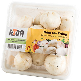 Nấm Mỡ Trắng Rica (Khay 200G)