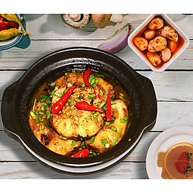 Nồi Đất Kho Cá Thịt Dày Nắp Kính Giữ Nhiệt Thức Ăn Thơm Ngon ( Nhiều Kích Thước )