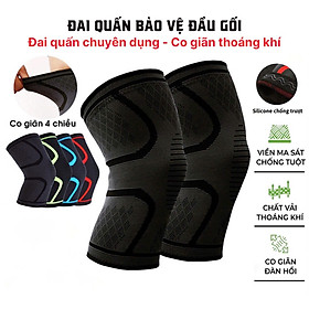 Bó Gối Chống tuột Thể Thao(KO ĐAI) Tránh Chấn Thương Băng Bảo Vệ Đầu Gối Tập Gym,YoGa,Chơi Bóng Đá Cầu Lông Bóng Chuyền Bóng Rổ