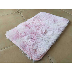 Thảm lông lau chân, chùi chân mềm mượt nhung mịn đẹp kích thước 40x60 cm