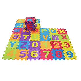 ABC 123 Alphabet Tiles Numbers Jigsaw Puzzle Soft Foam Play Floor Mats Child Kid