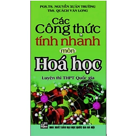 Hình ảnh Sách - Các Công Thức Tính Nhanh môn Hóa Học