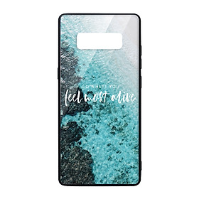 Ốp lưng CƯỜNG LỰC VIỀN ĐEN cho Samsung Galaxy Note 8 FEEL MOST ALIVE - Hàng chính hãng