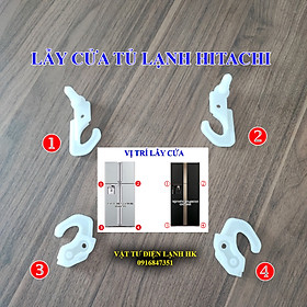 Mua Ngàm cửa lẫy cánh cửa dùng cho tủ lạnh Hitachi các model gàm nẫy tl hi