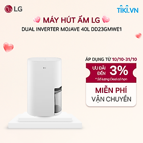 Mua  Chỉ giao Miền Bắc  Máy hút ẩm LG Dual Inverter Mojave 40L hút ẩm mạnh mẽ  vận hành êm ái - DD23GMWE1 - Hàng Chính Hãng