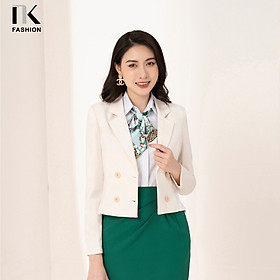 Áo Vest Một Lớp 4 Cúc Dáng Ngắn NK FASHION Kiểu Dáng Sang Trọng Chất Vải Nhập Hàn Cao Cấp UKAK2210002