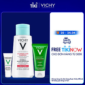 Bộ Sản Phẩm Làm Sạch, Nuôi Dưỡng Và Bảo Vệ Cho Da Dầu Mụn Vichy