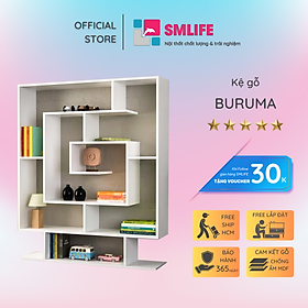 Giá sách phong cách hiện đại SMLIFE Buruma