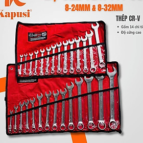 Mua Bộ cờ lê ZETY 14 cây tiêu chuẩn USA 8-24mm và 8-32mm Chất Liệu Thép Crôm-Vanadi Đa Năng