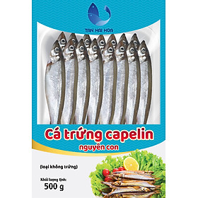 CÁ TRỨNG LOẠI KHÔNG CÓ TRỨNG KHAY 500G (CÁ CAPELIN)