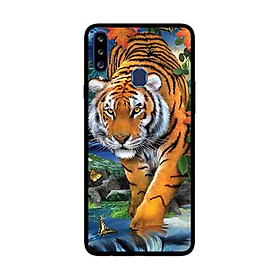Ốp Lưng Dành Cho Samsung Galaxy A20s mẫu NỀN Hổ mẫu 1 - Hàng Chính Hãng