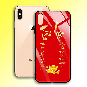 Ốp Lưng Họa Tiết Màu Vàng Ánh Kim cho điện thoại Iphone XS Max - 03007 7997 TAILOC05 - Tài Lộc - Hàng Chính Hãng