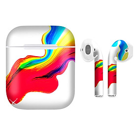 Mua Miếng dán skin chống bẩn cho tai nghe AirPods in hình thiết kế - atk287 (bản không dây 1 và 2