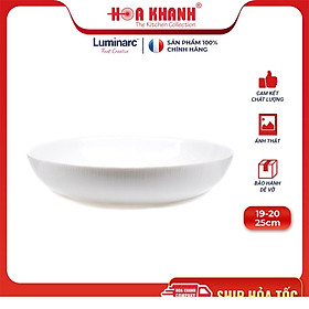 Mua Đĩa Thủy Tinh Luminarc Lines 25cm đựng thức ăn  cường lực  chịu nhiệt - Bộ 3 đĩa - Q1666