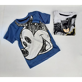 Áo cộc tay Batman và mickey bé trai 2-7 tuổi