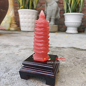 Mua Tháp văn xương 9 tầng phong thuỷ đá núi lửa 11cm - đá Non Nước