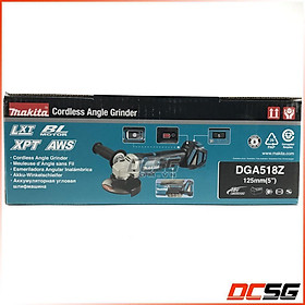 Máy mài góc 125mm dùng pin 18V Makita DGA518Z (không pin sạc)