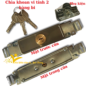 Mua Ổ khóa cửa cuốn tấm liền chìa khoan vi tính 2 hàng bi chống trộm