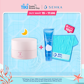 Kem Dưỡng Trắng Da Ban Đêm Senka White Beauty Glow Gel Cream 50g